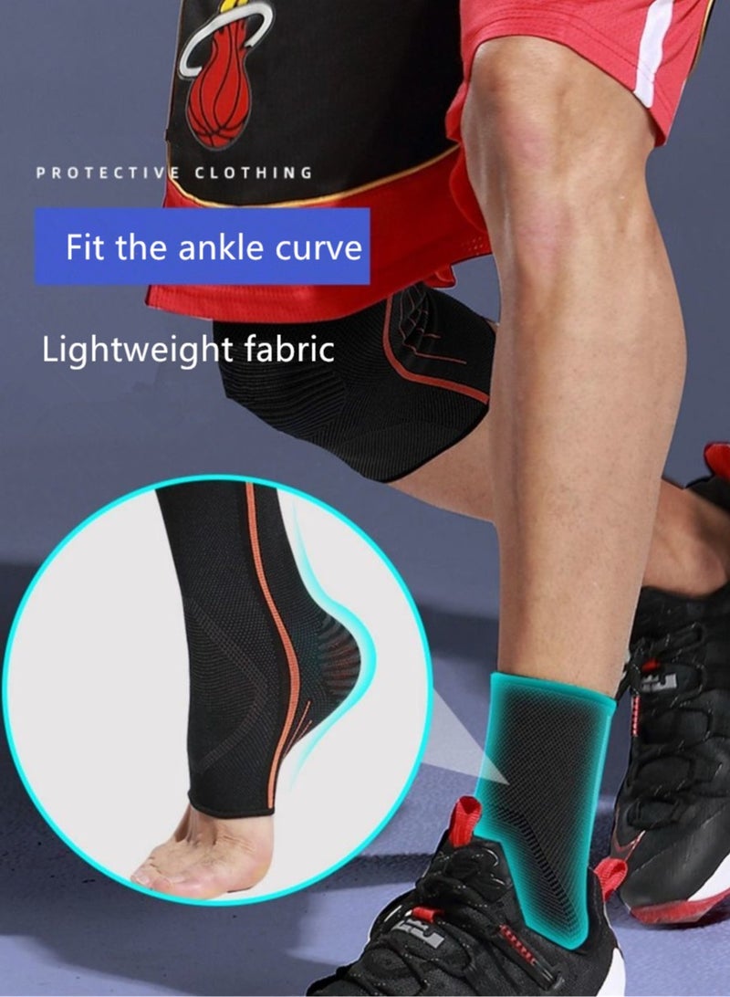 NIBEMINENT 5-Piece Sports Protector Professional Knee Wrist Palm and Ankle Men's Sports Equipment Set For Running, Exercise - Image 3