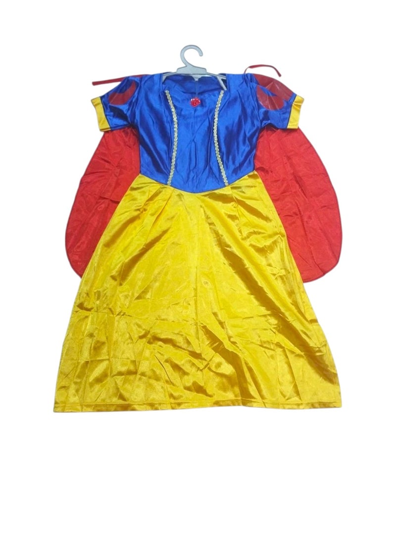 فستان سنو وايت التنكري مع روب – مقاس M من 4 إلى 6 سنوات - Image 2