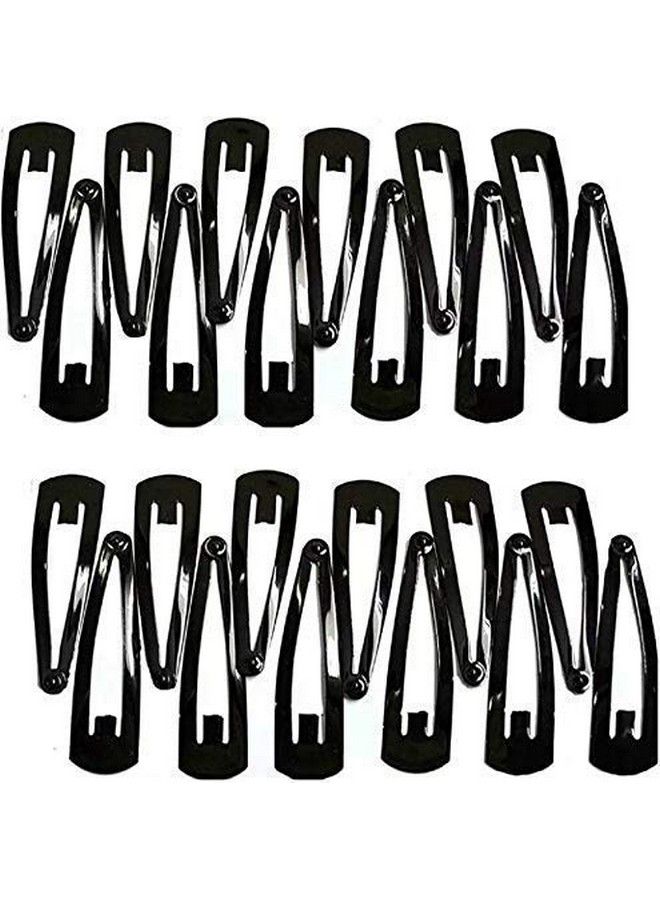 Drishti Original Hair Tic Tac Black Metal Mediam & Small Mix Size For Girls & Women Pack Of 12 Set Of 5 (30 Pair) - Image 2
