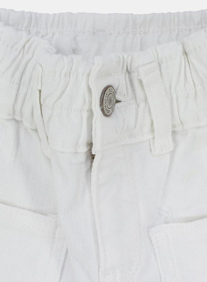 سولانج بنطال جينز جباردين سادة - Image 3