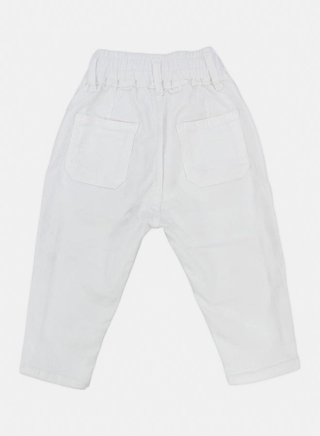 سولانج بنطال جينز جباردين سادة - Image 2