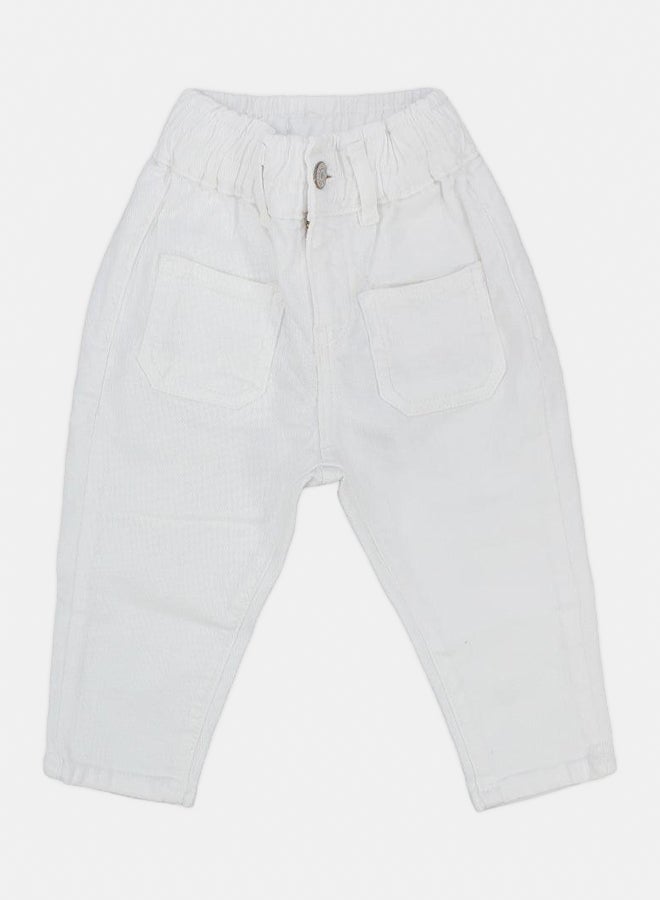 سولانج بنطال جينز جباردين سادة - Image 1