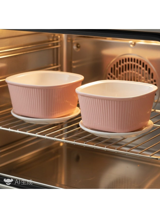 الأزرق جي دبليو أوعية رامكينز للكريمة برولي، أوعية رامكينز من البورسلين آمنة للخبز، أوعية رامكينز من البورسلين للخبز، أوعية رامكينز للخبز على الطراز الكلاسيكي، طقم من 6 قطع - Image 4