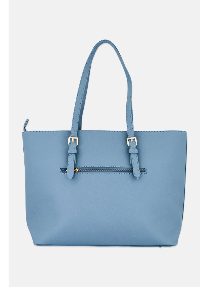 Kathy Ireland Women Brand Logo Hobo Bag, Flinstone Blue  - Image 2