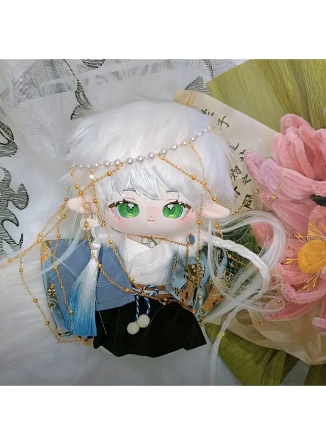 8 Inch Anime Fashion Doll Long Hair No Skeleton Plush Polyester Naked Baby Mixed Colors - Image 4