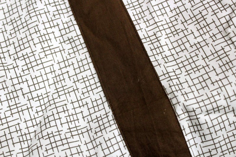 aurave Cotton Satin 300 TC Bolster Cover,15" x 30",Brown,2 Piece - Image 2