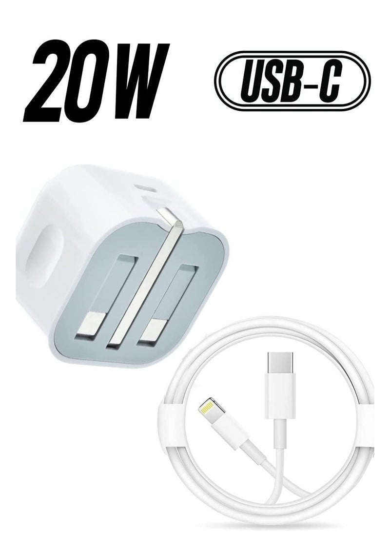 BGM - PD20W USB-C Power Adapter With Cable for iPhone 13 iPhone 13 Pro max /13mini (iPhone 20W USB-C Power Adapter) - Image 1