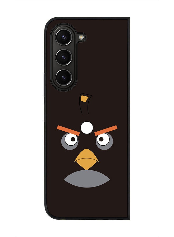 Stylizedd Rugged Black edge case for Samsung Galaxy Z Fold5, Slim fit Soft Case Flexible Rubber Edges Anti Drop TPU Gel Thin Cover -  Bomb - Angry Birds - Image 1