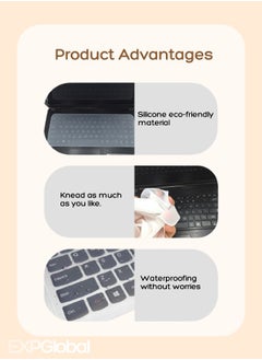 EXPGlobal 12 To 14 Inches keyboard case keyboard film Keyboard Protective Film Laptop Keyboard Case Notebook Keyboard Skin Protector Cover  - Image 3