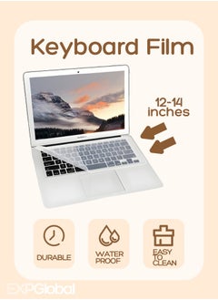 EXPGlobal 12 To 14 Inches keyboard case keyboard film Keyboard Protective Film Laptop Keyboard Case Notebook Keyboard Skin Protector Cover  - Image 1