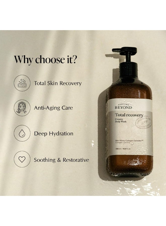 Belif Beyond Total Recovery Creamy Body Wash 500ML | Deep Hydration & Skin Barrier Support | Vegan, Sulfate-Free | Natural Oils & Botanical Extracts | Apple Floral Scent - Image 4