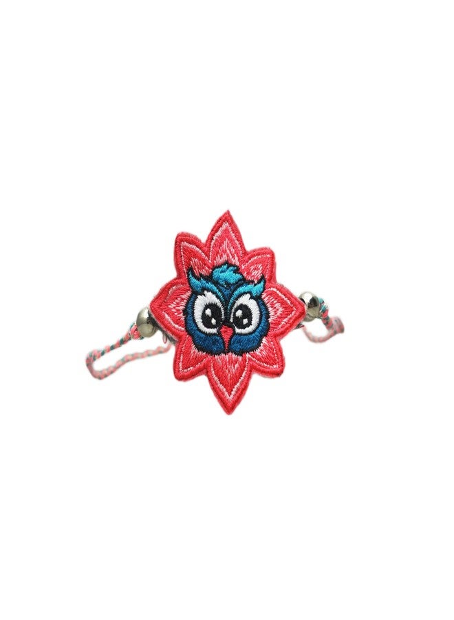 KOLOROBIA THE HOOT ONE Adorable Embroidery Rakhi For Kids - Image 1