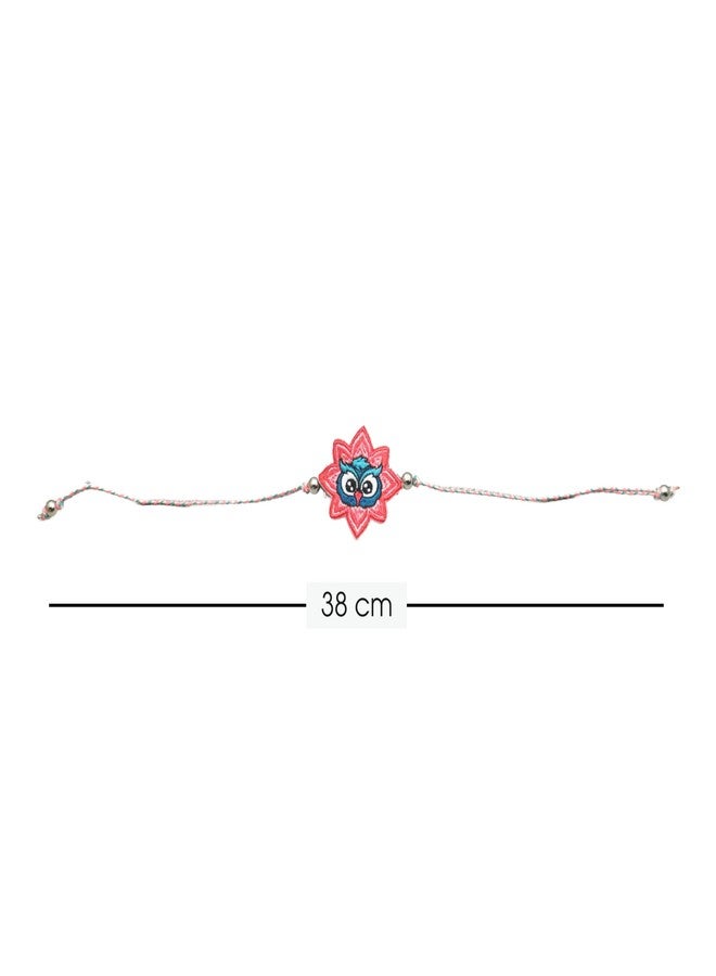 KOLOROBIA THE HOOT ONE Adorable Embroidery Rakhi For Kids - Image 3
