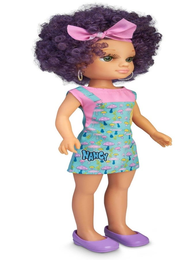 NANCY Curly Power Fashion Doll with Purple Hair, 16" Doll - Image 2
