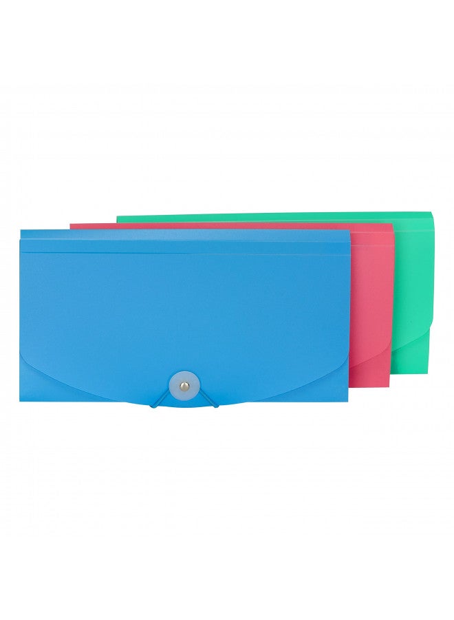 C-Line C-Line 13-Pocket Poly Expanding File, 10 x 5 Inches, Junior Size for Receipts and Checks, Includes Tabs, 1 File, Color May Vary (58710)  - Image 4