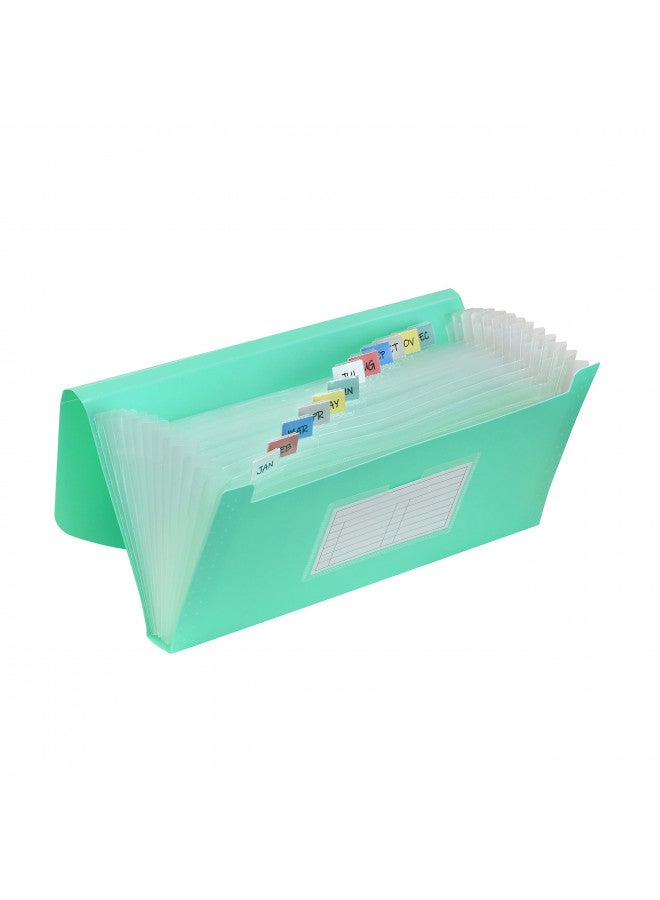 C-Line C-Line 13-Pocket Poly Expanding File, 10 x 5 Inches, Junior Size for Receipts and Checks, Includes Tabs, 1 File, Color May Vary (58710)  - Image 2