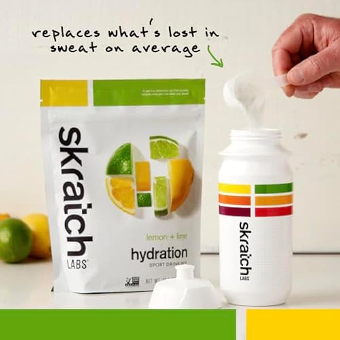 Skratch Labs Hydration Powder | Sport Drink Mix | Electrolytes Powder for Exercise, Endurance, and Performance | Lemon + Lime | 20 Servings | Non-GMO, Vegan, Kosher - Image 4