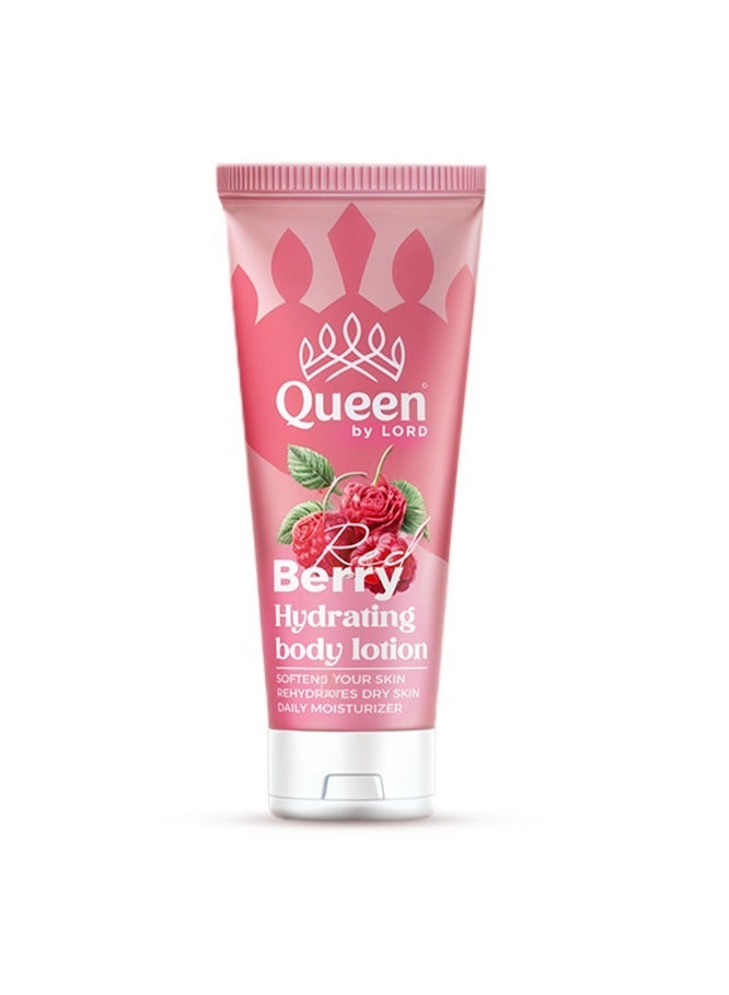 Queen By Lord Scrub With Red Berry Scent (Travel Size) 100ml & Shaving Cream For Sensitive Skin Herbal Scent (Travel Size) 75ml & Thuya 5 Blade Women’s Razor – Handle + 2 Cartridges with Swivel Head & Lubricating Strip & Hydrating Body Lotion With Red Berry Scent (Travel Size) 75ml - Image 5