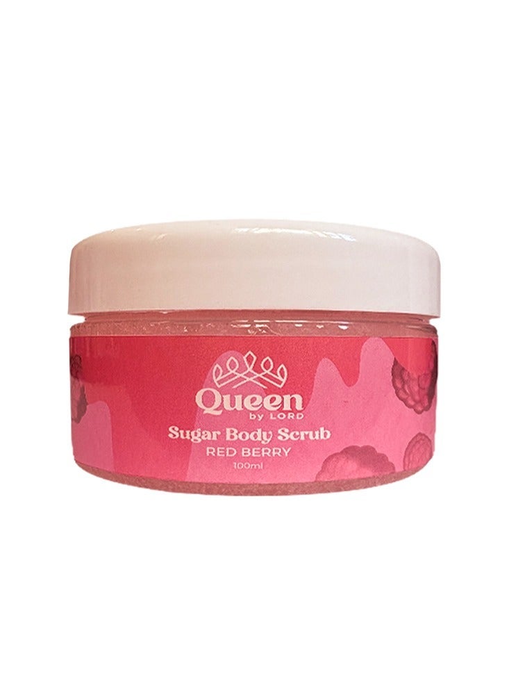 Queen By Lord Scrub With Red Berry Scent (Travel Size) 100ml & Shaving Cream For Sensitive Skin Herbal Scent (Travel Size) 75ml & Thuya 5 Blade Women’s Razor – Handle + 2 Cartridges with Swivel Head & Lubricating Strip & Hydrating Body Lotion With Red Berry Scent (Travel Size) 75ml - Image 2