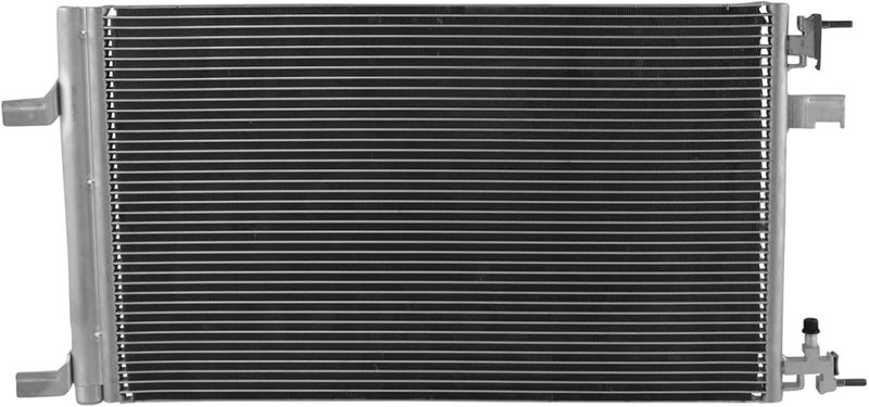 TRQ AC Condenser A/C Air Conditioning w/Receiver Drier Compatible with Chevy Buick Cadillac - Image 3