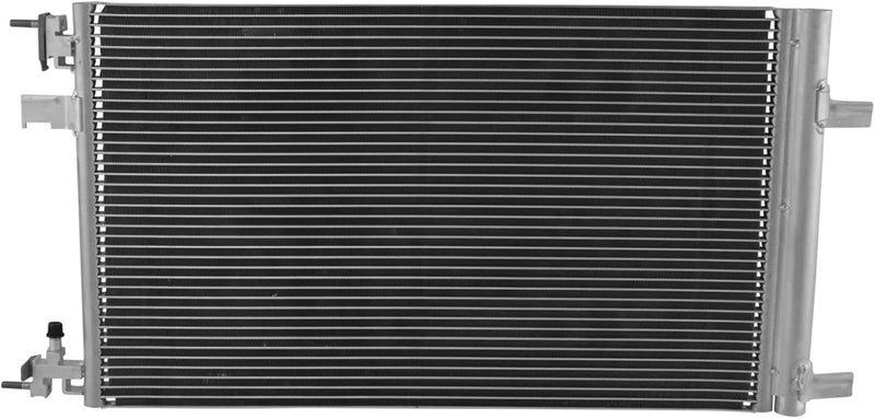 TRQ AC Condenser A/C Air Conditioning w/Receiver Drier Compatible with Chevy Buick Cadillac - Image 2