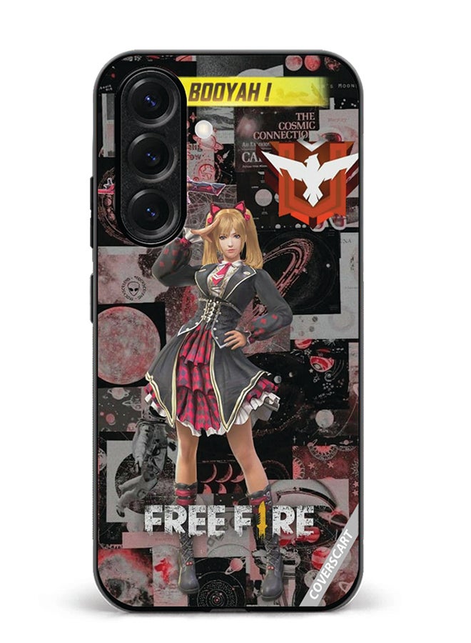 VR CREATIVE Protective Case Cover For Samsung Galaxy S25 Free Fire Design Multicolour