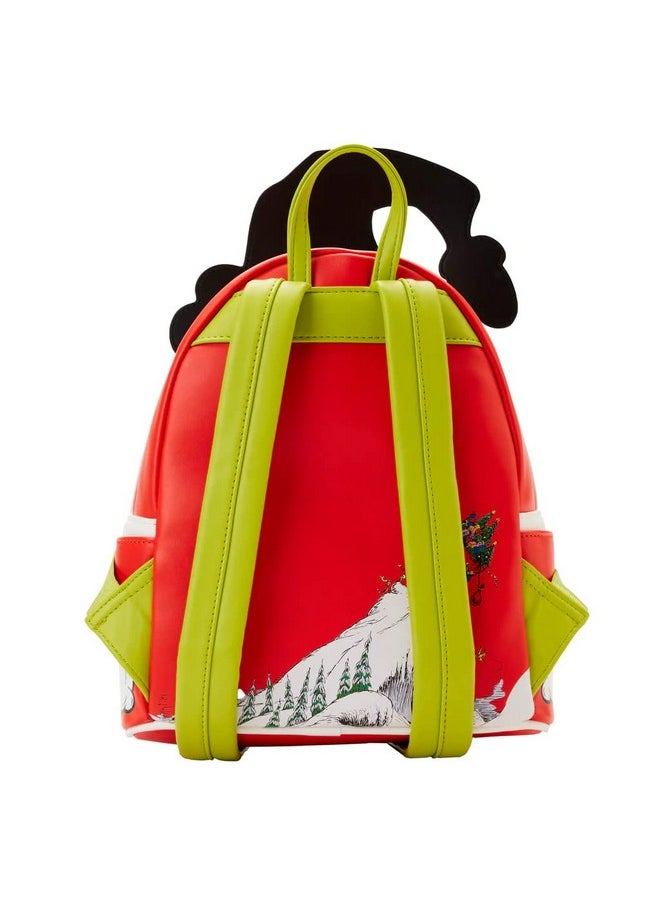 Loungefly - Dr Seuss Grinch Lenticular Heart Mini Backpack - Image 1
