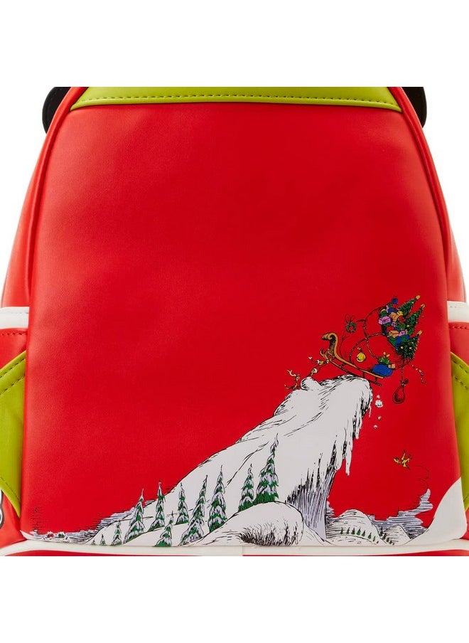 Loungefly - Dr Seuss Grinch Lenticular Heart Mini Backpack - Image 1