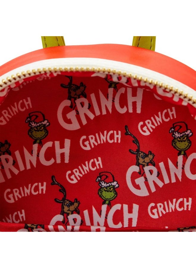 Loungefly - Dr Seuss Grinch Lenticular Heart Mini Backpack - Image 1