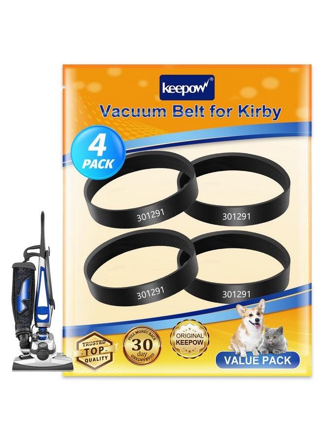 KEEPOW حزام مكنسة كهربائية KEEPOW لكيربي، حزام بديل 301291G متوافق مع سلسلة كيربي سينتريا، أفالير 2، G3 G4 G5 G6 G7 (4 عبوات) - Image 1