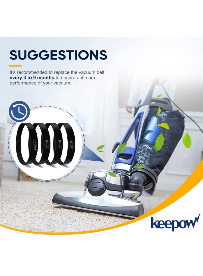 KEEPOW حزام مكنسة كهربائية KEEPOW لكيربي، حزام بديل 301291G متوافق مع سلسلة كيربي سينتريا، أفالير 2، G3 G4 G5 G6 G7 (4 عبوات) - Image 5
