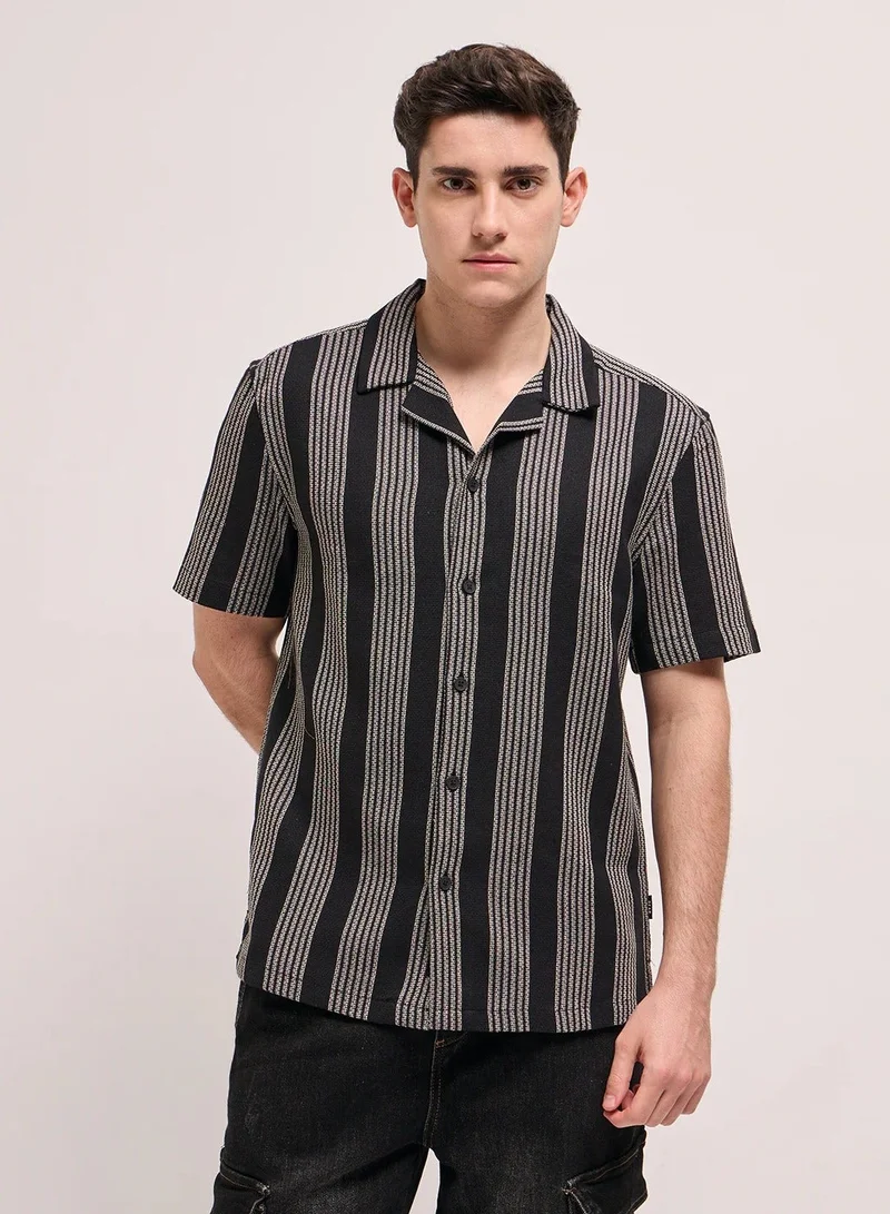 Men's Cotton Shirt | Casual & Formal Short Sleeve Slim Fit | Classic Button-Down, Office & Everyday Wear, Comfortable & Breathable Fabric