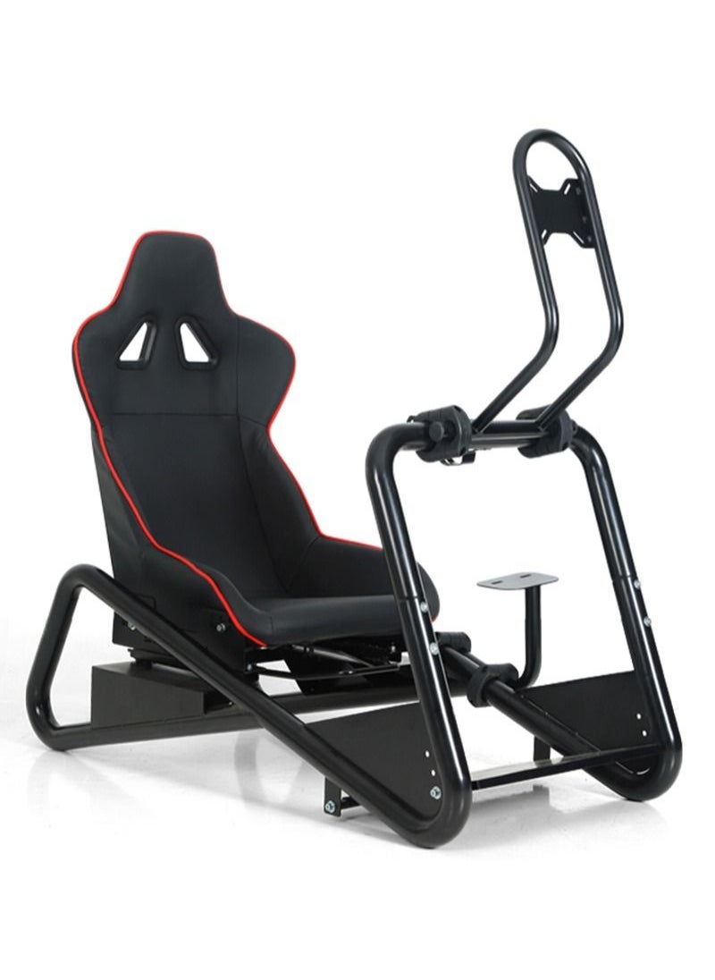 Glanfen - Adjustable Racing Wheel Stand with Monitor Stand and Gaming Seat for Logitech G27/G29/G920/G923 Thrustmaster and Fanatec - Image 1