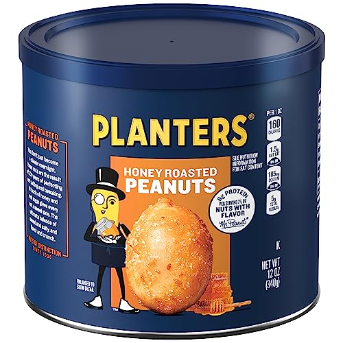 PLANTERS Honey Roasted Peanuts 12 oz Jar Planters Honey Roasted Peanuts - Image 1