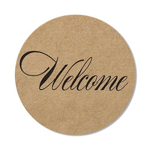MAGJUCHE 80-2” Kraft Welcome Stickers, Wedding Welcome Stickers, Wedding Favor Bag Sticker Labels - Image 5