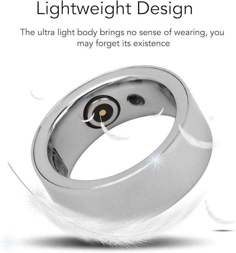 Smart Health Ring Fitness Tracker Size 18 Monitors Heart Rate Blood Oxygen Sleep Temperature - Image 5