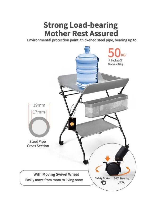 Momloves - Foldable Newborn Crib With Wheels And Storage Bag - Image 1