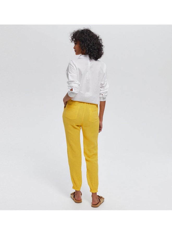 promod Cotton gauze jogging trousers - Image 3