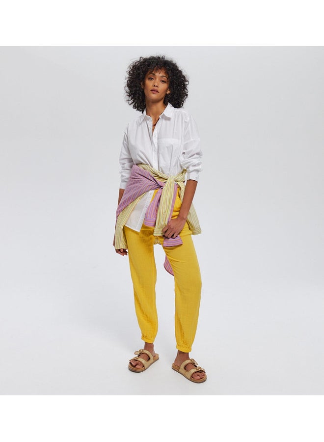 promod Cotton gauze jogging trousers - Image 2