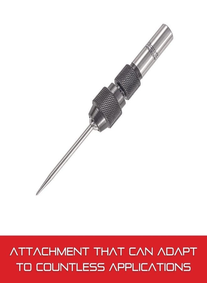 ستارريت جهاز Starrett Wiggler أو Center Finder مع ملحق ساق - مثالي للعمل بدقة أو تحديد المراكز في الأخشاب أو المعادن - يتضمن S828H - 828A - Image 4