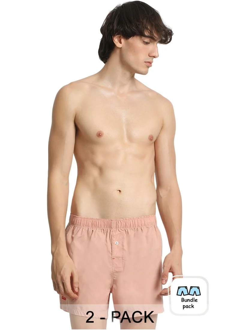 THE BEAR HOUSE Mens Cotton Boxers Multipack Soft Breathable Underwear for Men Loose Fit Comfortable Boxer Shorts for Daily Wear Size-S-XL (Pedral)