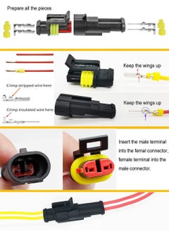Y&D Waterproof Automotive Electrical Connector Terminal 352 Pieces Set Boxed Xenon Lamp Harness Plug Kit for 1/2/3/4 Pin  - Image 5