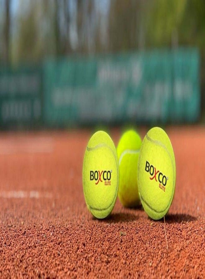 BOXCO Elite Medium Weight Tennis Cricket Ball,(Yellow)(Pack of 3) - Image 4