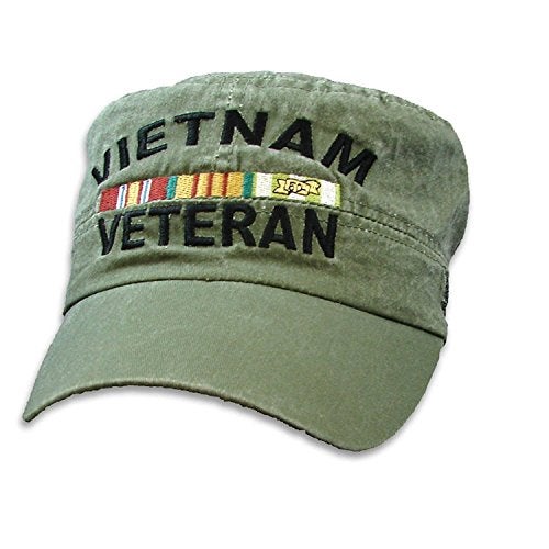 Eagle Crest U.S Military Vietnam Veteran HAT Embroidered Military Ball Cap Khaki Stonewashed - Image 4