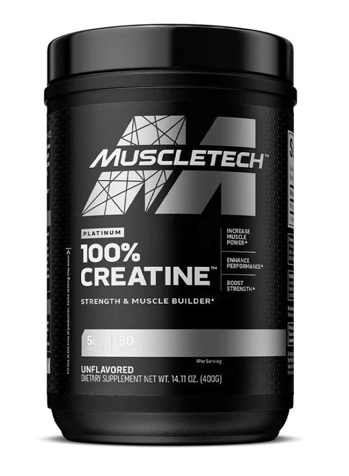 MuscleTech Platinum 100% Creatine Unflavored 400g - Image 1