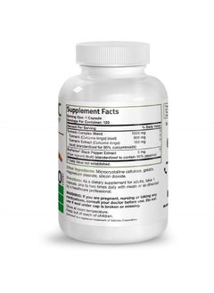 Turmeric Curcumin with BioPerine - High Potency Premium Joint Support with 95% Standardized Curcuminoids - Non-GMO Capsules with Black Pepper - 120 Count