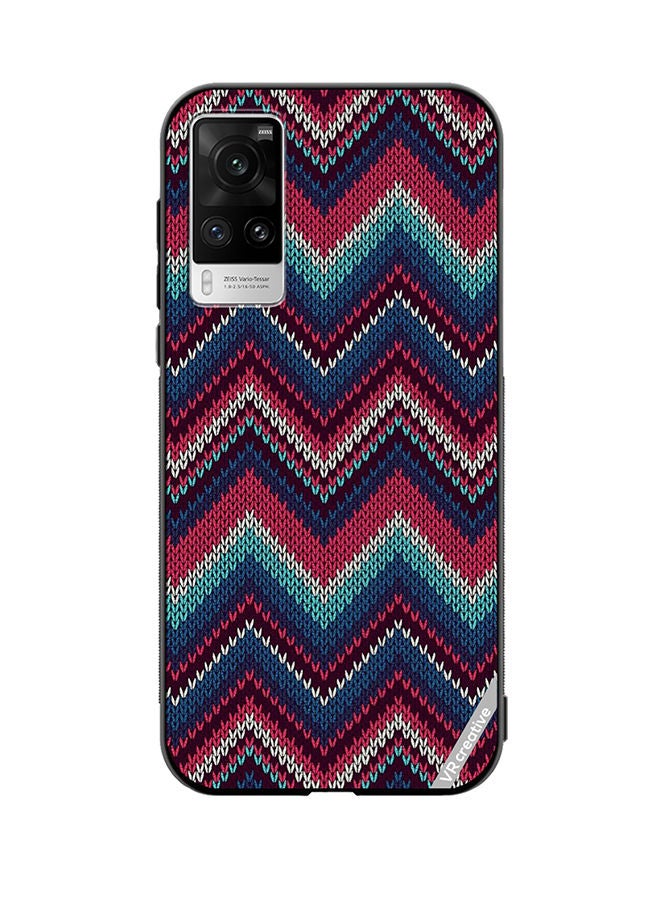 VR CREATIVE Protective Case Cover For Vivo X60 Pro Weaved Pattern Design Multicolour - Image 1