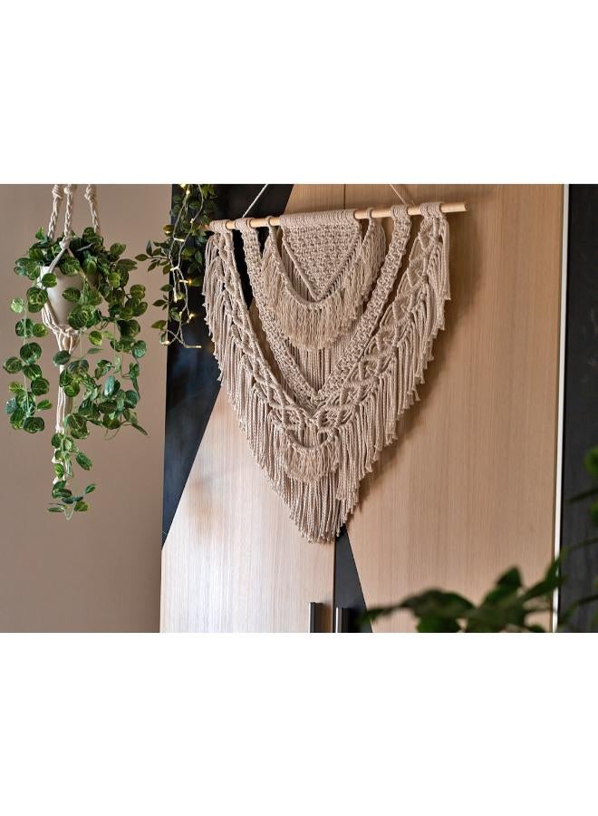 انتيكيانو مكرمية معلقة على الحائط، على الطراز البوهيمي - Image 4