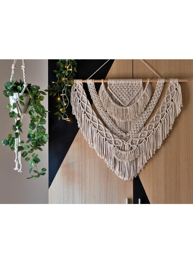 انتيكيانو مكرمية معلقة على الحائط، على الطراز البوهيمي - Image 2