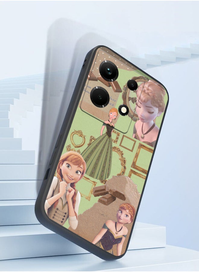 Generic - Protective Shockproof Case Cover For Infinix Note 30 VIP Anna Frozen cartoon collage Drawing - Image 1
